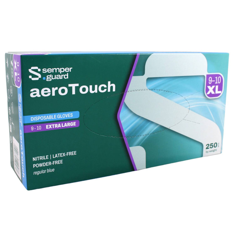Nitrilové rukavice jednorázové Semperguard aeroTouch - modré XL 250ks Nitrilové rukavice jednorázové Semperguard aeroTouch - modré XL 250ks – Obrázok 1
