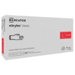 Nitrilové rukavice jednorázové MERCATOR nitrylex classic – biele L 100ks