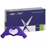 Nitrilové rukavice jednorázové easyCARE FLEX – kobaltová L 100ks