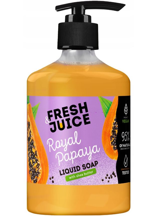 Fresh Juice Royal Papaya tekuté mydlo s dávkovačom 460ml Fresh Juice Royal Papaya tekuté mydlo s dávkovačom 460ml – Obrázok 1