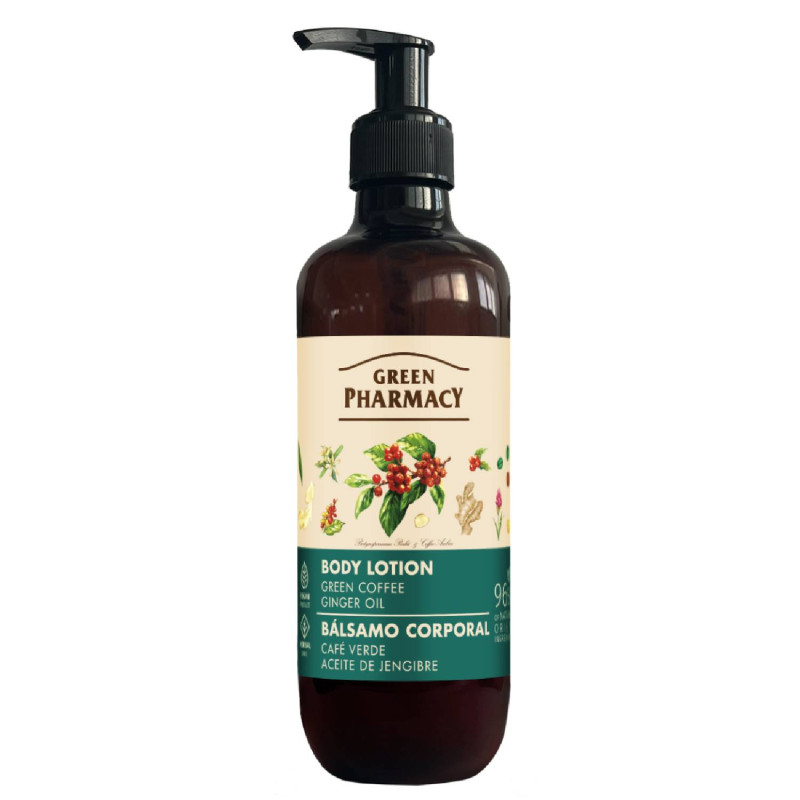 Green Pharmacy telové mlieko 400 ml - Zelená káva a zázvorový olej Green Pharmacy telové mlieko 400 ml - Zelená káva a zázvorový olej – Obrázok 1