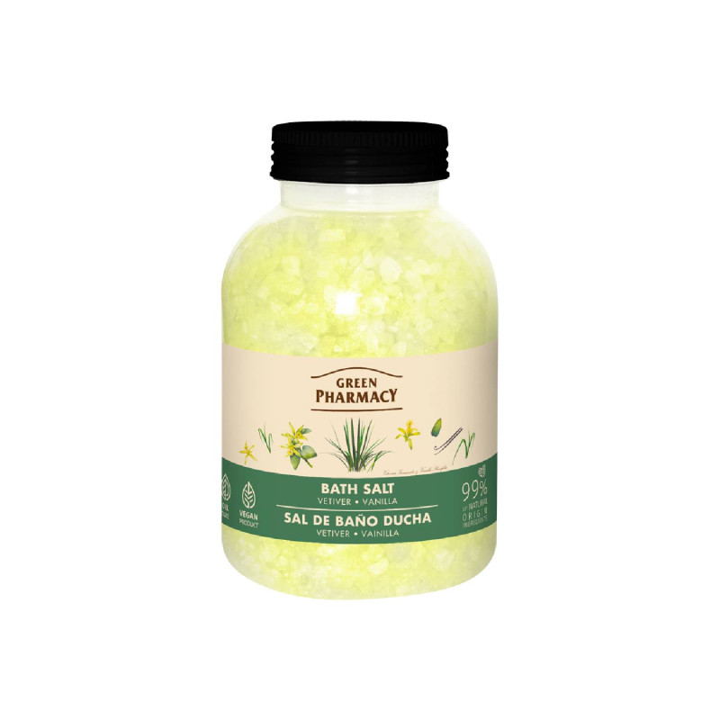 Green Pharmacy Soľ do kúpeľa 1000 g - Vetiver & Vanilla Green Pharmacy Soľ do kúpeľa 1000 g - Vetiver & Vanilla – Obrázok 1