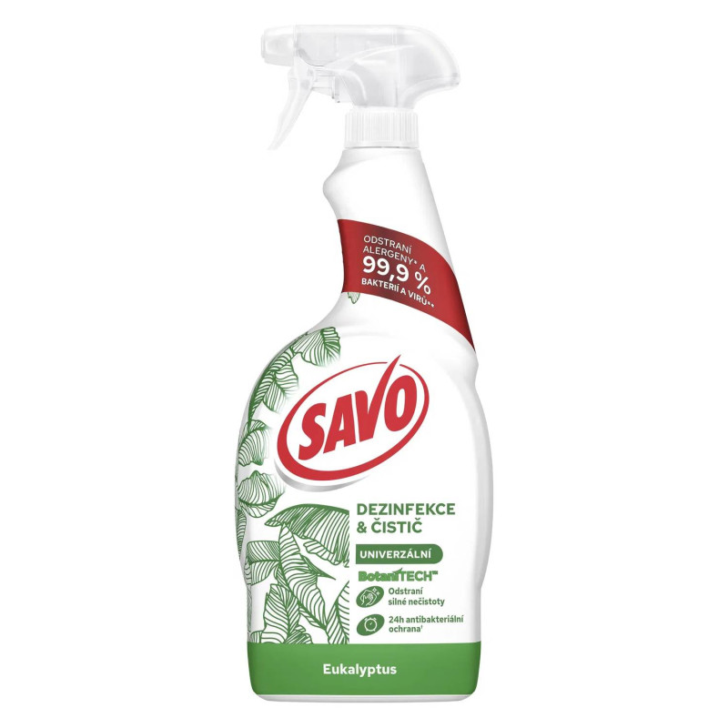 Savo Botanitech čistiaci a dezinfekčný sprej Eukalyptus 700 ml Savo Botanitech čistiaci a dezinfekčný sprej Eukalyptus 700 ml – Obrázok 1