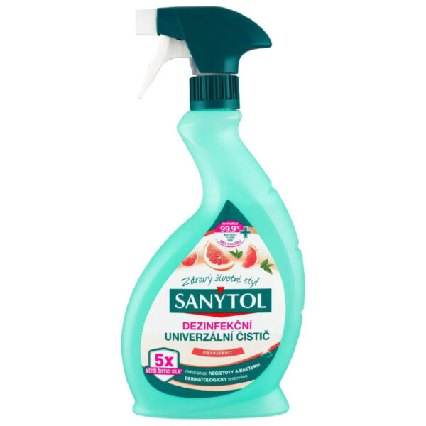 SANYTOL dezinfekčný univerzálny čistič sprej grep 500 ml