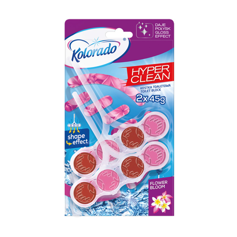 WC blok Kolorado Hyper Clean FLOOWER BLOOM 2x45g WC blok Kolorado Hyper Clean FLOOWER BLOOM 2x45g – Obrázok 1