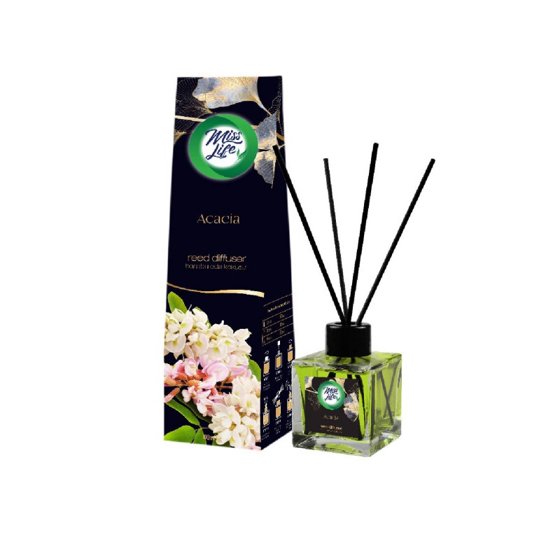 Miss Life Bamboo stick osviežovač 100ml Acacia Miss Life Bamboo stick osviežovač 100ml Acacia – Obrázok 1