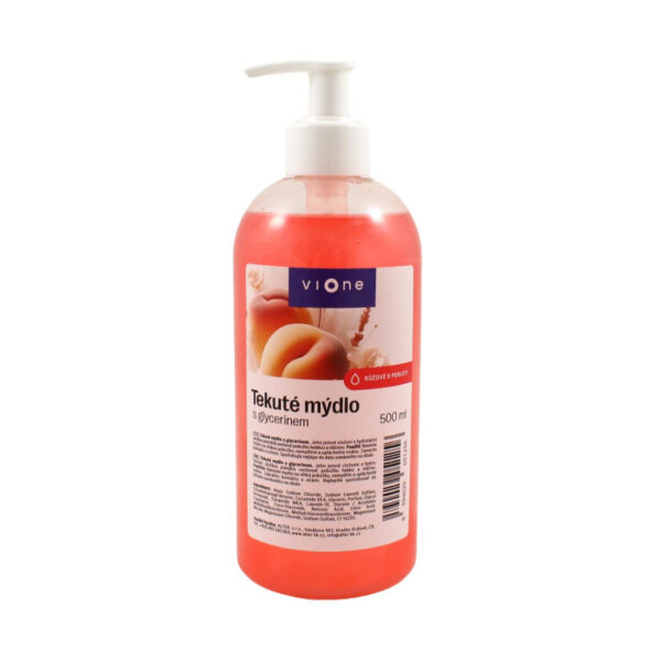 Mydlo VIONE broskyňa s perleťou 500ml