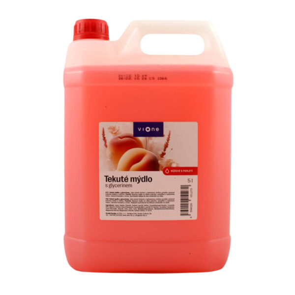Tekuté mydlo VIONE perleťové broskyňa 5L