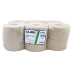 Toaletný papier CLIRO JUMBO Ø 18cm 130m 1vr.70% belosť recykel 12ks