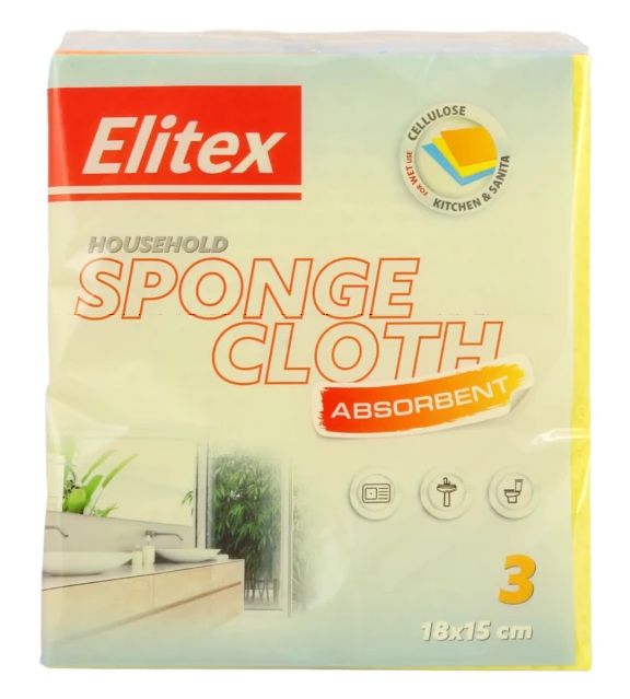 Elitex hubová utierka – 3 ks, 15 × 18 cm Elitex hubová utierka – 3 ks, 15 × 18 cm – Obrázok 1