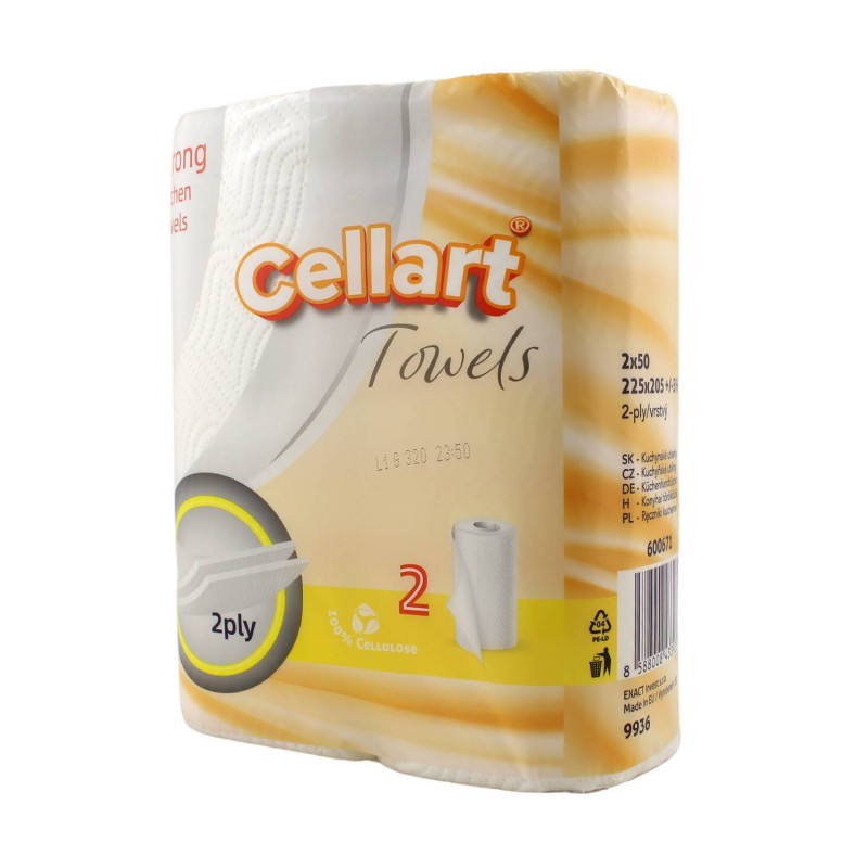 Papierové utierky kuchynské CELLART, 2vrst. - 2ks Papierové utierky kuchynské CELLART, 2vrst. - 2ks – Obrázok 1
