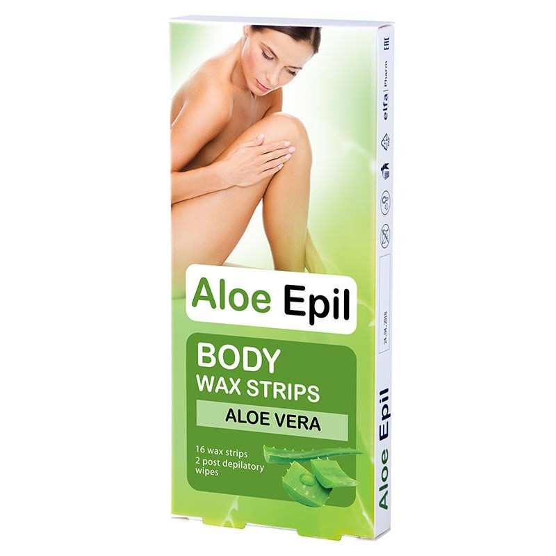 Aloe Epil depilačné voskové pásiky na telo (16ks) Aloe Epil depilačné voskové pásiky na telo (16ks) – Obrázok 1