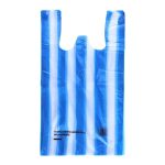 HDPE taška 10kg 30+18x55/100ks pruhovaná modrá