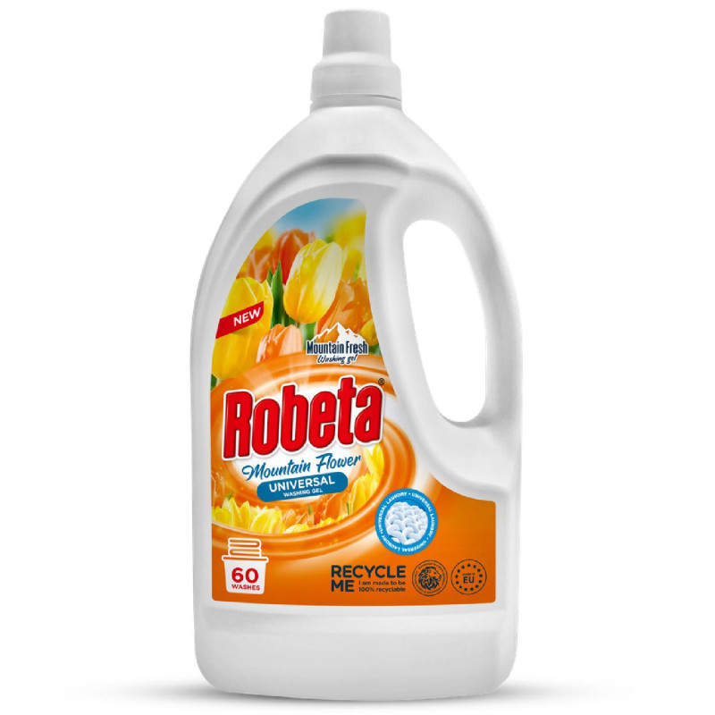 ROBETA prací gel UNIVERSAL 3 L - 60 PD ROBETA prací gel UNIVERSAL 3 L - 60 PD – Obrázok 1