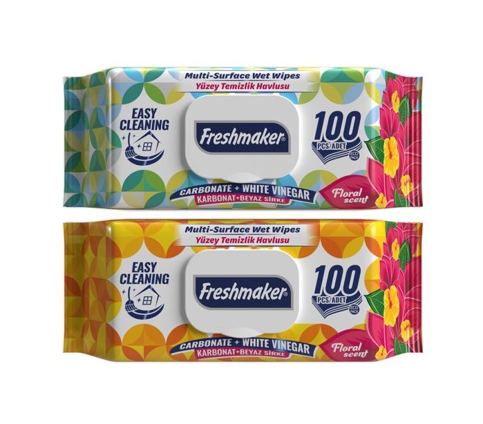 Freshmaker vlhčené obrúsky EKO Multi-surface 100ks Freshmaker vlhčené obrúsky EKO Multi-surface 100ks – Obrázok 1