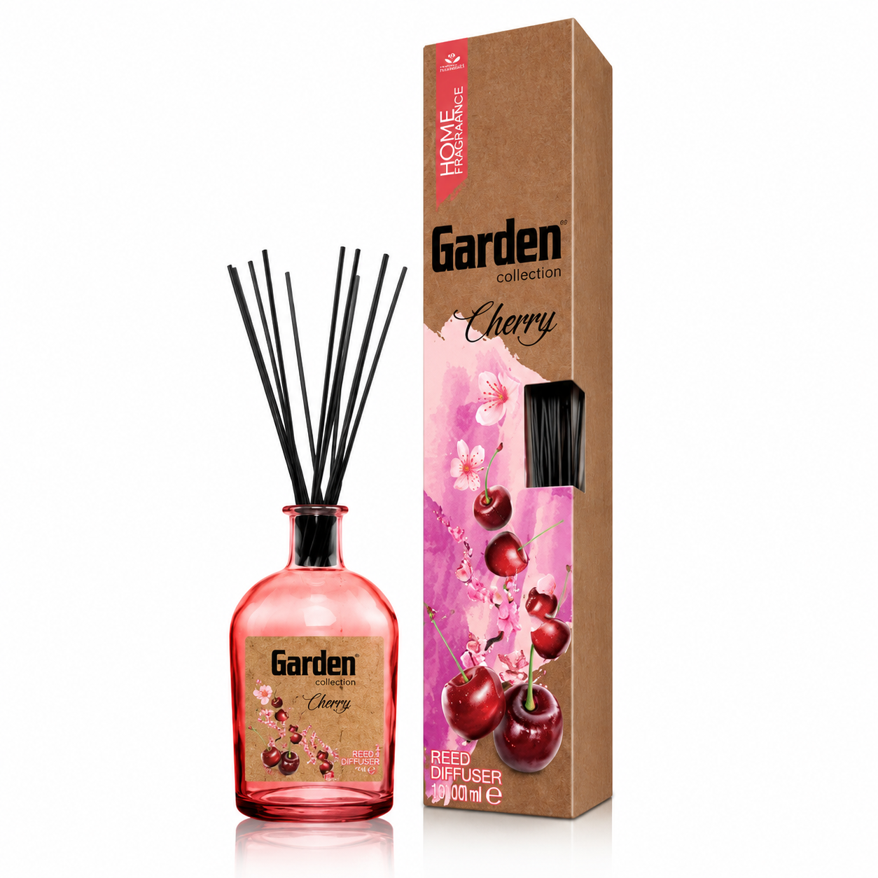 Garden Collection vonný difúzer 100 ml s tyčinkami Cherry – sladká čerešňová vôňa pre útulný interiér Garden Collection vonný difúzer 100 ml s tyčinkami Cherry – sladká čerešňová vôňa pre útulný interiér – Obrázok 1