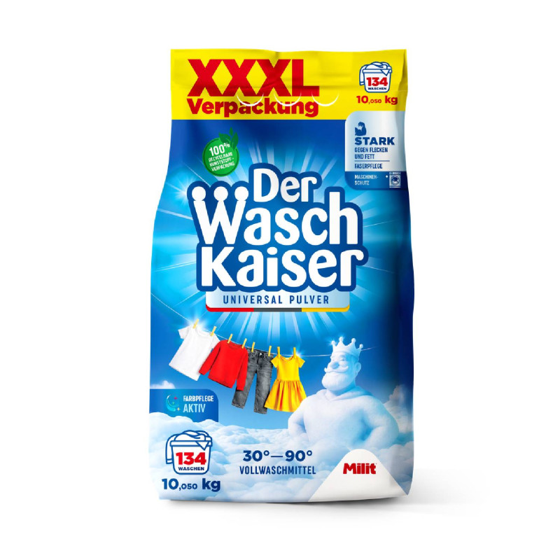 DER WASCH KAISER prací prášok UNIVERSAL 10,050kg - 134PD DER WASCH KAISER prací prášok UNIVERSAL 10,050kg - 134PD – Obrázok 1