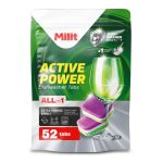 Milit Activ Power tablety do umývačky riadu ALLin1 - 52ks
