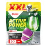 Milit Activ Power tablety do umývačky riadu ALLin1 - 102ks