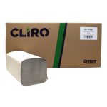 Papierové utierky CLIRO ZZ šedé 25x20cm (5000ks)