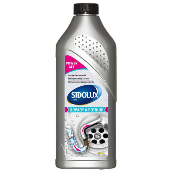 SIDOLUX Professional gélový čistič odpadov a potrubia 1000ml