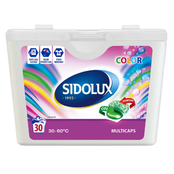 SIDOLUX Multicaps Color – pracie kapsule 30ks