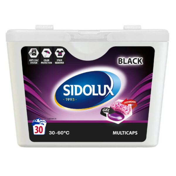 SIDOLUX Multicaps Black – pracie kapsule 30ks