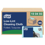Tork Low-Lint čistiaca utierka tyrkysová W8 – 1x75 ks