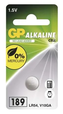 Alkalická gombíková batéria GP LR54 (189F) - 1 ks Alkalická gombíková batéria GP LR54 (189F) - 1 ks – Obrázok 1