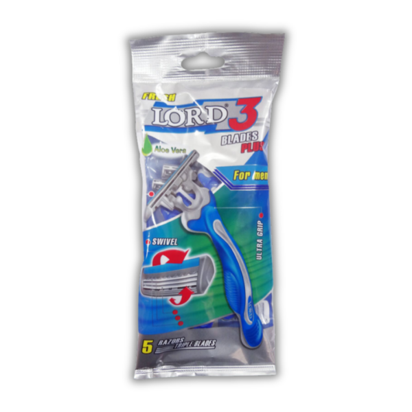 LORD Aloe Vera 3-britvový pánsky holiaci strojček 5ks