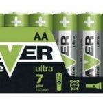 Alkalická batéria RAVER LR6 1,5V (AA) 8ks