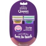 QUEEN LORD PLUS  2-britvový dámsky holiaci strojček 4ks