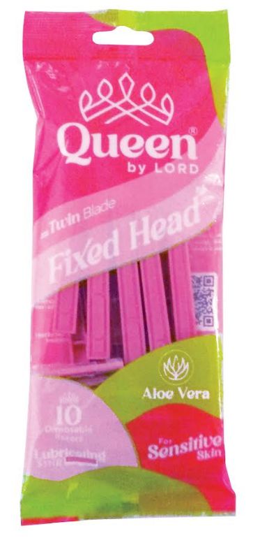 QUEEN (Zorrik) 2-britvový dámsky holiaci strojček 10ks QUEEN (Zorrik) 2-britvový dámsky holiaci strojček 10ks – Obrázok 1