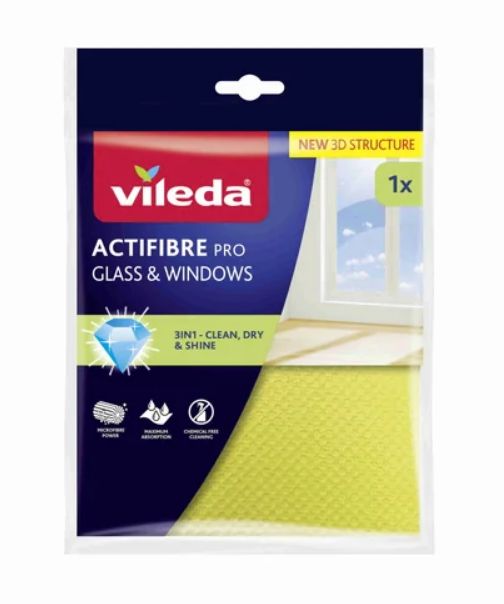 Vileda Actifibre Glass& Window handrička 1ks Vileda Actifibre Glass& Window handrička 1ks – Obrázok 1