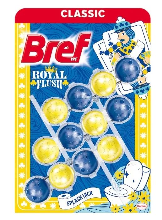 Bref Power Aktiv WC blok Royal Flush 3x50g Bref Power Aktiv WC blok Royal Flush 3x50g – Obrázok 1