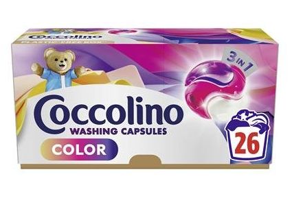 Coccolino Color 3in1 gelové tablety na pranie 26ks Coccolino Color 3in1 gelové tablety na pranie 26ks – Obrázok 1