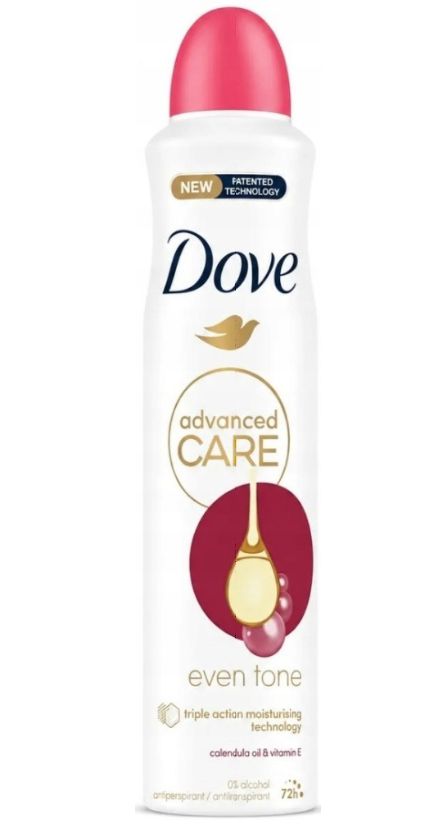 Dove Advanced Care Even Tone deospray 250ml Dove Advanced Care Even Tone deospray 250ml – Obrázok 1