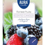 Aura Bispol Forest Fruits vonné čajové sviečky 6ks