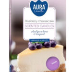 Aura Bispol Blueberry Cheesecake vonné čajové sviečky 6ks
