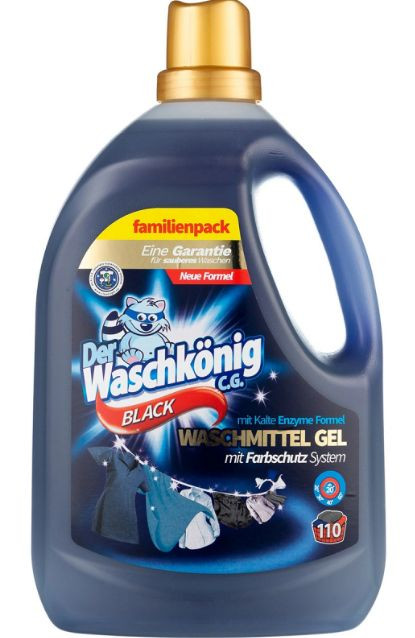 Der Waschkönig (Der Waschkonig) Black prací gél 3,305l na 110 praní Der Waschkönig (Der Waschkonig) Black prací gél 3,305l na 110 praní – Obrázok 1