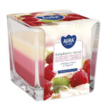 Aura Bispol Raspberry Cloud vonná sviečka 170g