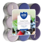 Aura Bispol Forest Fruits vonné čajové sviečky 18ks