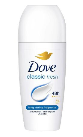 Dove Classic Fresh dámsky roll-on 50ml Dove Classic Fresh dámsky roll-on 50ml – Obrázok 1