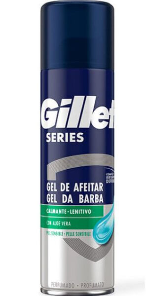 Gillette Series pánsky gél na holenie 200ml Sensitive Aloe Vera